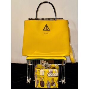 Loungefly Harry Potter Hufflepuff Elder Wand Handbag + Shopping Bag | BUNDLE